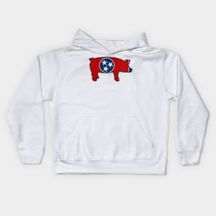 Tennessee BBQ Pig TN Pride Kids Hoodie